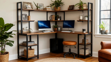 Двухместный компьютерный стол Дабл