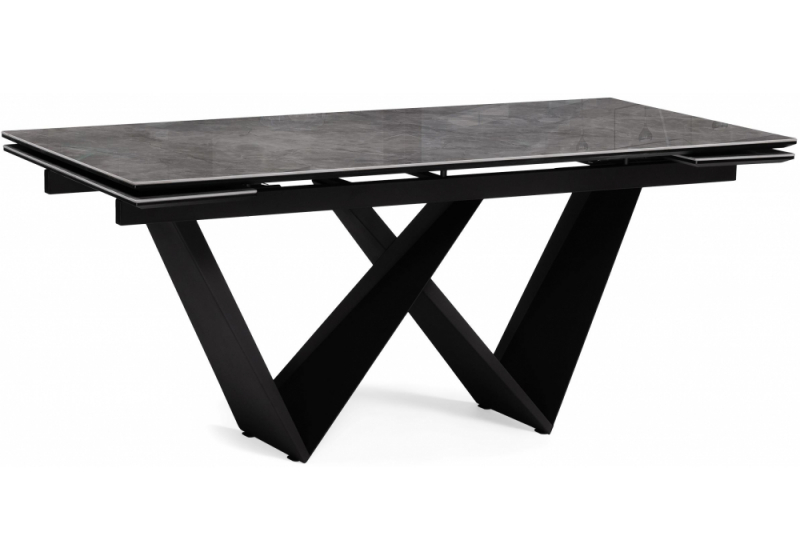 Керамический стол Бор 180(240)х90х78 baolai / черный (90x78). 