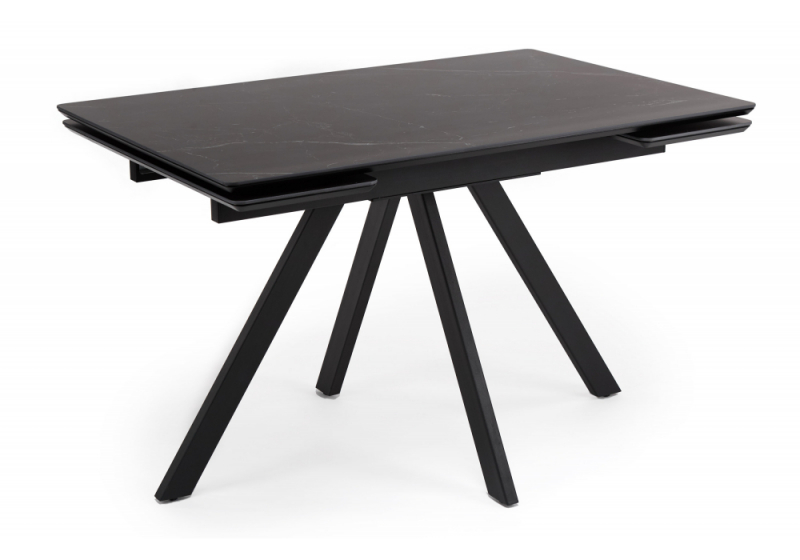 Керамический стол Вилли 120(180)х80 shakespeare black / черный (80x75). 