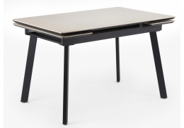 Керамический стол Норман 140(200)х80 carmen light grey / черный (80x75)