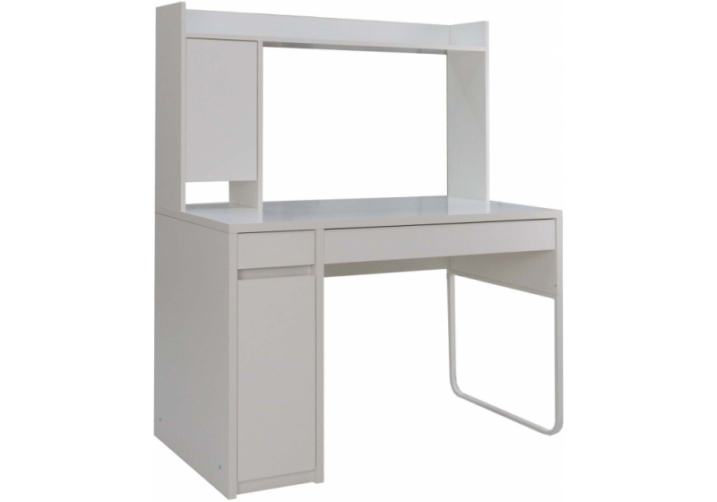 Компьютерный стол Сити-12 белый шелк (60x140). 