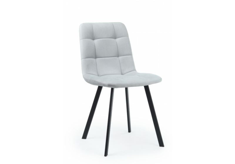 Стул на металлокаркасе Чилли светло-серый / черный (44x50x87,5). 