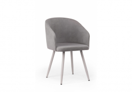Стул на металлокаркасе Монер темно-серый (glory 20) / серый (54x56x82)