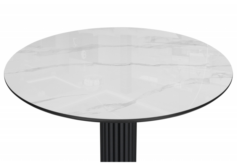 Керамический стол Кэмерон 110 patagonoa bianco repose / черный (110x75)