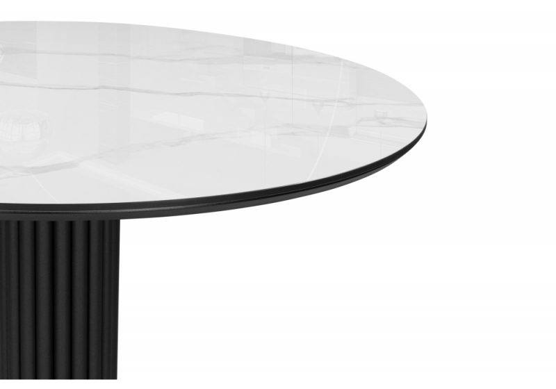 Керамический стол Кэмерон 110 patagonoa bianco repose / черный (110x75)