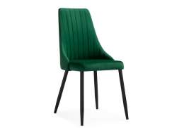 Стул на металлокаркасе Кора зеленый / черный (49x60x95)