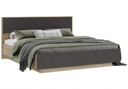 Кровать Диамо КР 02 180х200 софт графит / дуб каньон ()