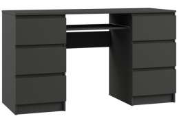 Компьютерный стол Мадера СМП2.6 ЛДСП 135х50х77 графит новый (50x77)