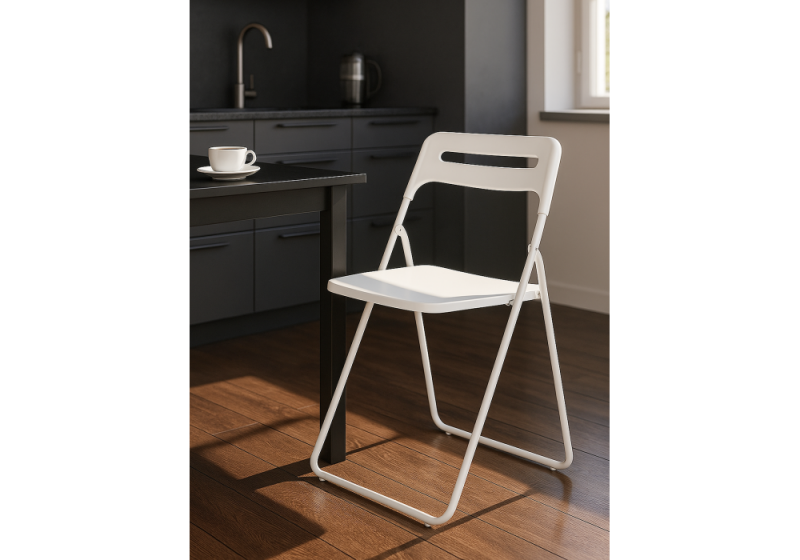 Пластиковый стул Fold складной white (43x46x81)